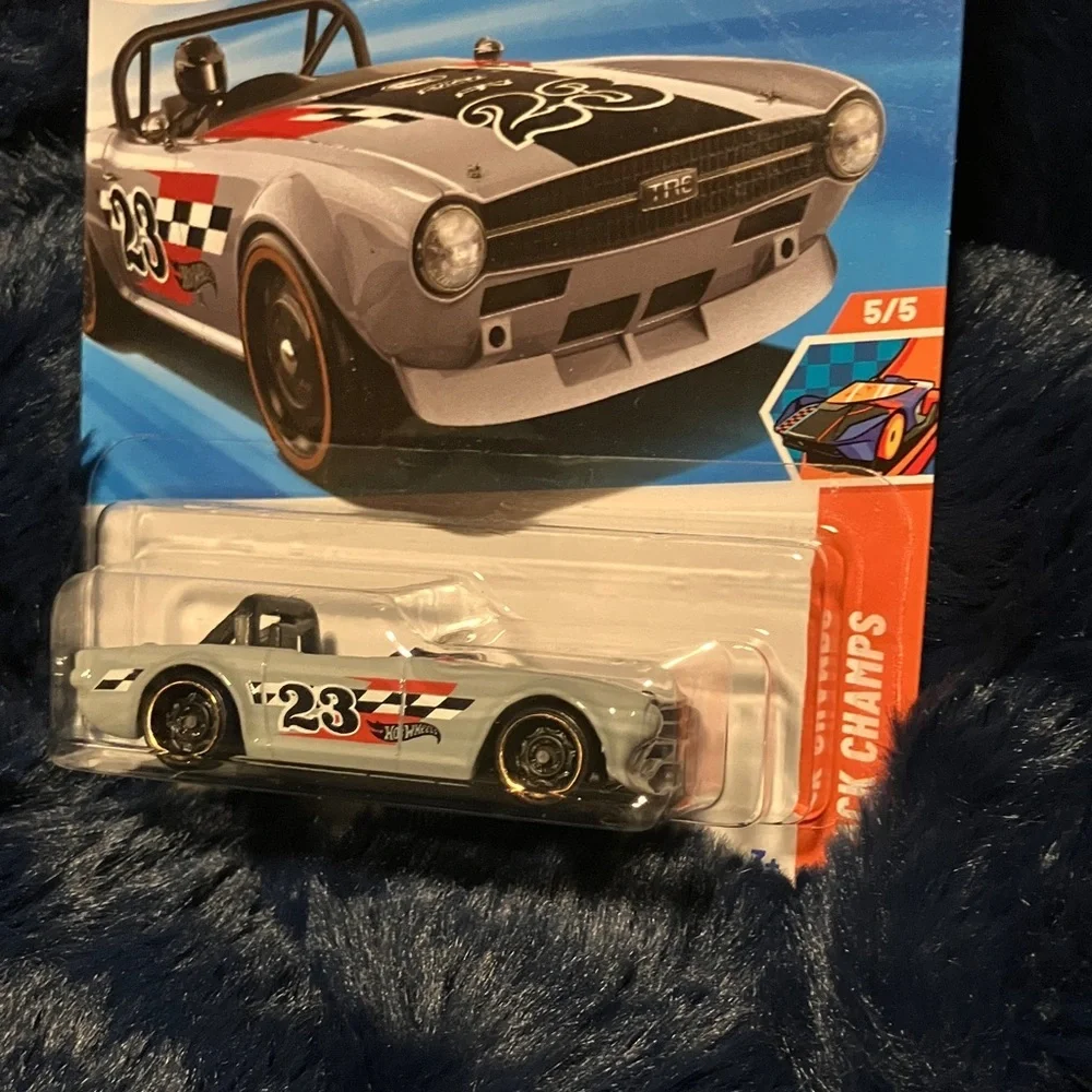 Hot Wheels Black and White Race Car Toy Treasure Hunt